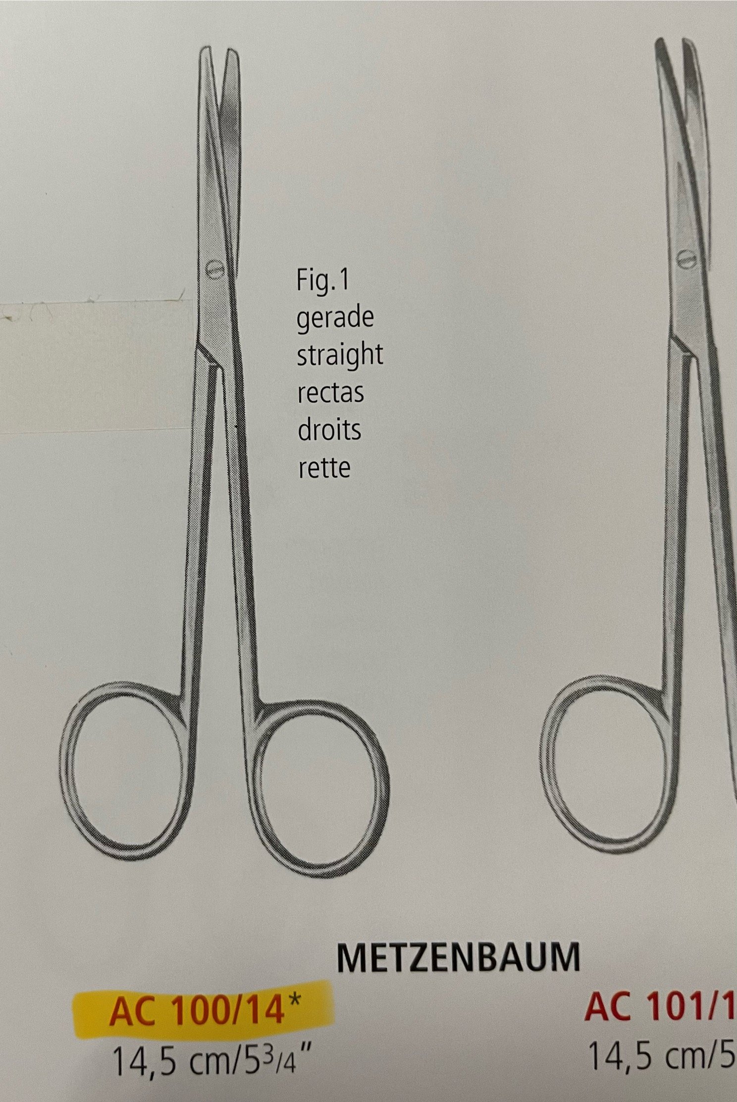 METZENBAUM SCISSORS STR/CVD BL/BL